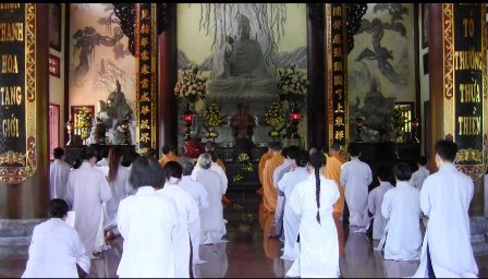 Ngày tu tập trong mùa Phật Đản tại TVTL Bạch Mã - Huế