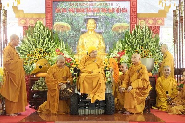 Lễ tưởng niệm lần thứ 710 ngày Đức vua – Phật hoàng Trần Nhân Tông nhập Niết bàn tại Tổ đình TV Thường Chiếu
